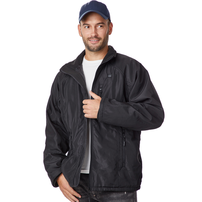 Nouveau style veste chauffée pour hommes, manteau décontracté pour le port d\'hiver